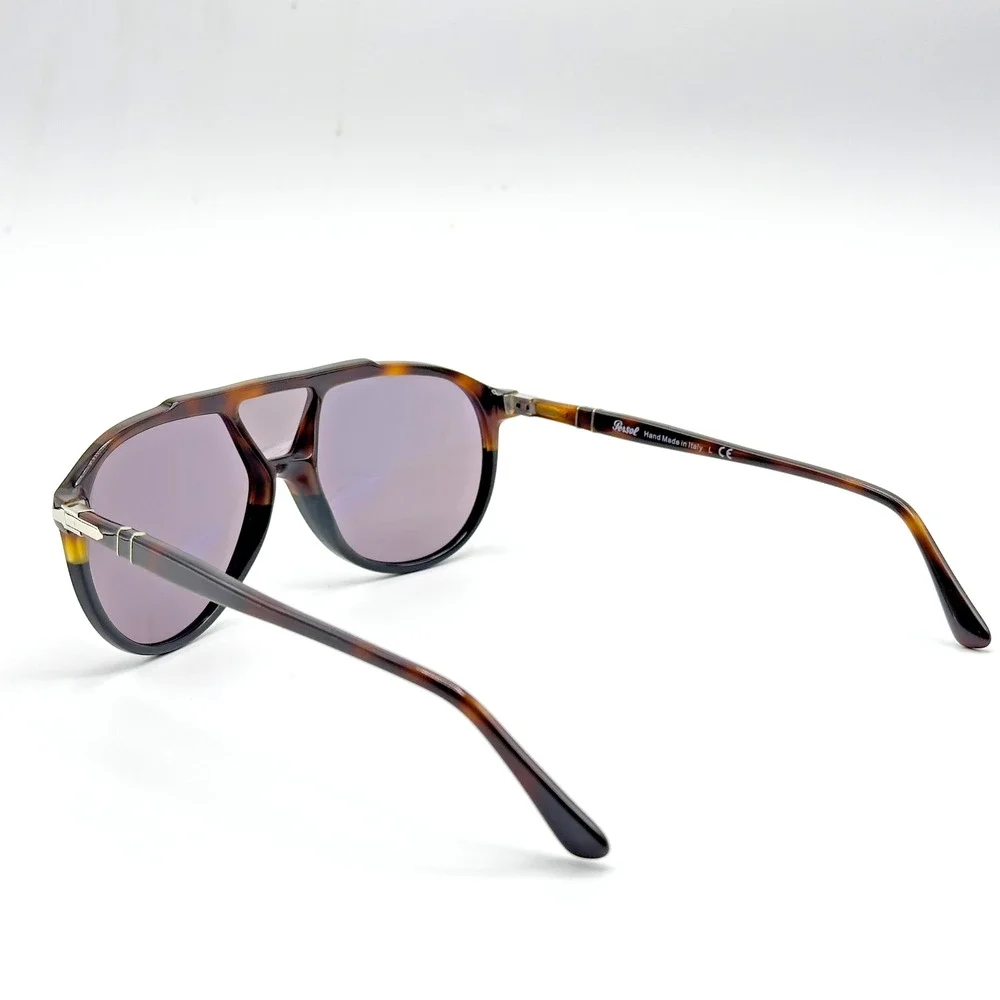 Persol Sunglasses PO3217S 1089R5 Brown Black Tortoise Pilot Frame Grey Lens 59mm